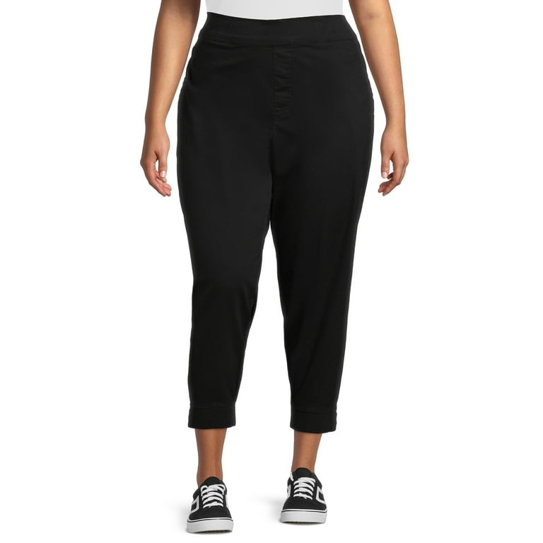 Terra & Sky Women's Plus Size Pull-On Jogger Pants 