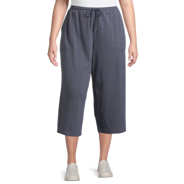 Terra & Sky Women's Plus Size PullOn Knit Capris