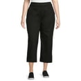 thumbnail image 1 of Terra & Sky Women's Plus Size Pull-On Wide-Leg Cropped Pants, 1 of 6
