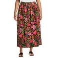 thumbnail image 1 of Terra & Sky Women's Plus Size Pull on Maxi Skirt, 1 of 5