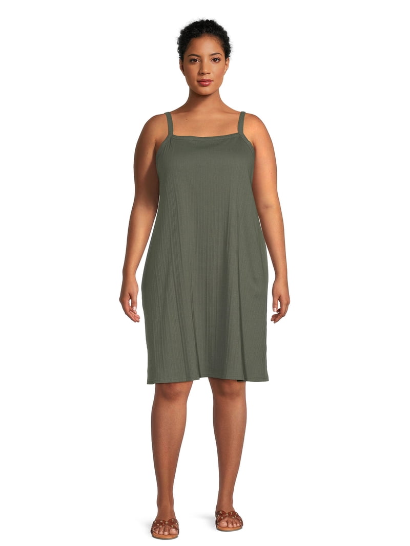 Terra & Sky Plus Size Reversible Tank Dress - Soft, Relaxed, Breezy,  Sleeveless - Walmart.com