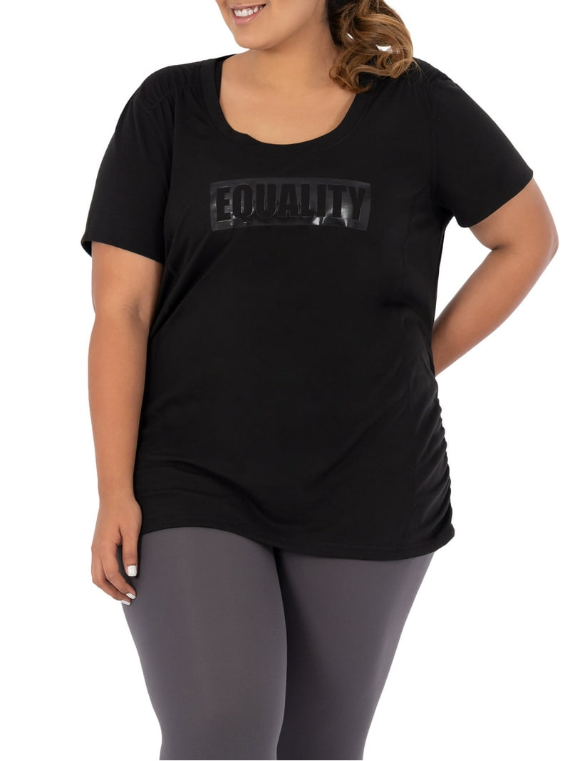 Terra Sky Women's Plus Size Scoop Neck Graphic Tee - Walmart.com