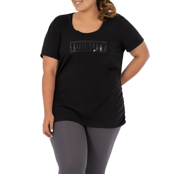 Terra Sky Women's Plus Size Scoop Neck Graphic Tee