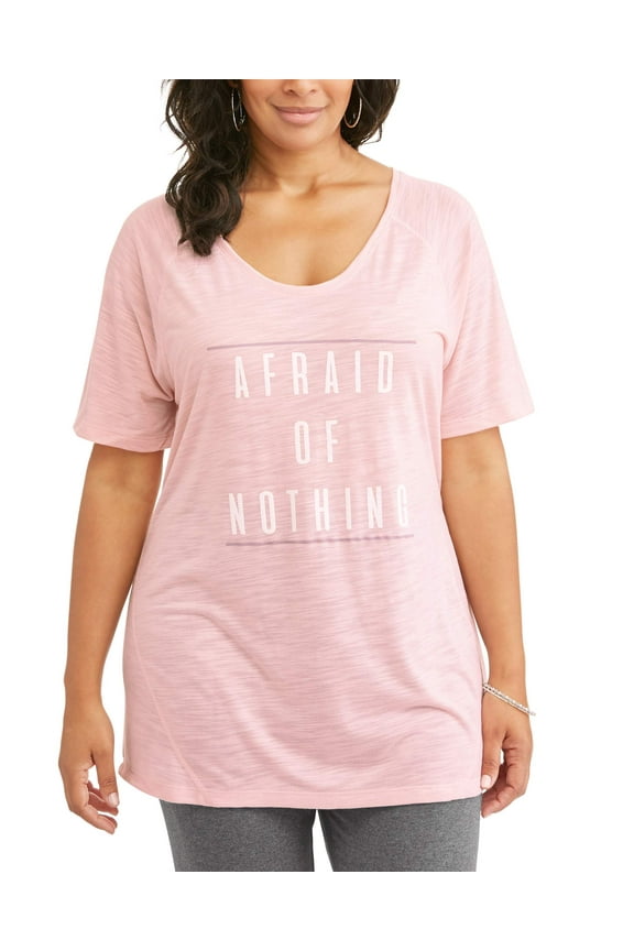 Terra Sky Women's Plus Size Scoop Neck Graphic Tee