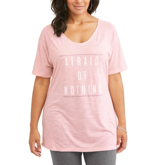 Terra Sky Women's Plus Size Scoop Neck Graphic Tee