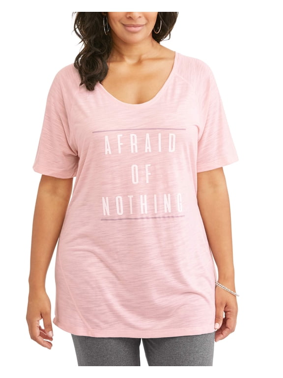 Terra Sky Women's Plus Size Scoop Neck Graphic Tee