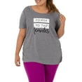 thumbnail image 1 of Terra Sky Women's Plus Size Scoop Neck Graphic Tee, 1 of 8