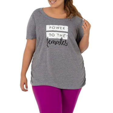 Terra Sky Women's Plus Size Scoop Neck Graphic Tee