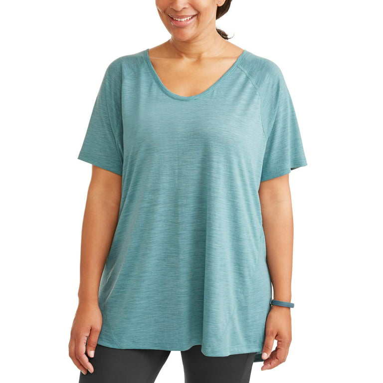 Terra & Sky Women's Plus Size Scoop Neck T-Shirt