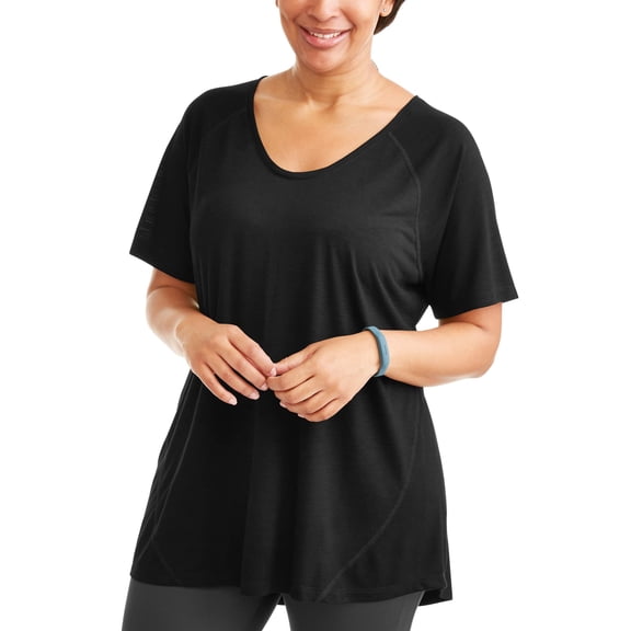 Terra & Sky Women's Plus Size Scoop Neck T-Shirt