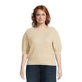 thumbnail image 1 of Terra & Sky Women's Plus Size Short Sleeve Sweater, 1 of 1