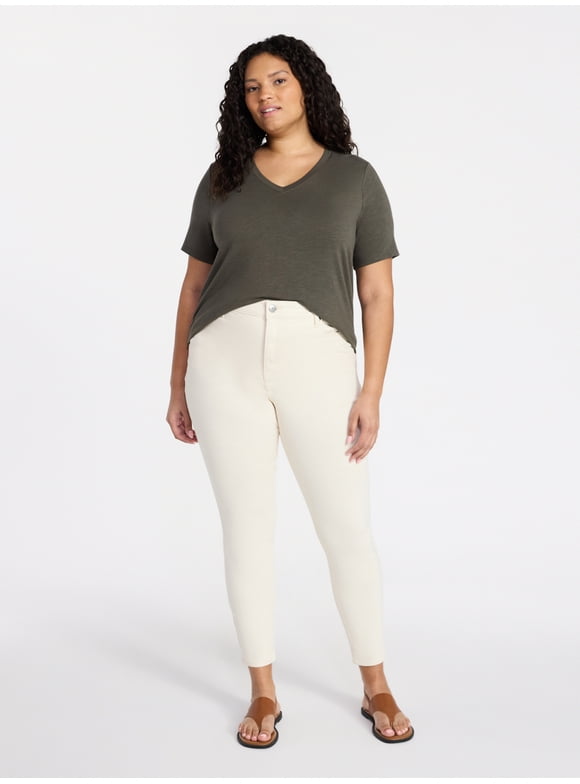 Women's Plus High Rise Skinny Jeans, Sizes 16W-28W