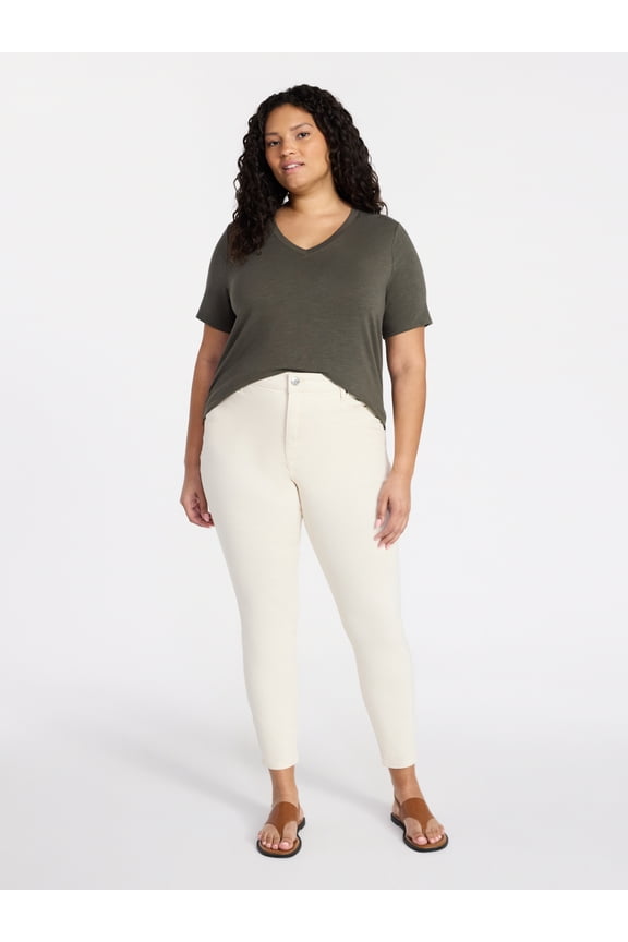 Women's Plus High Rise Skinny Jeans, Sizes 16W-28W