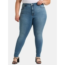 Terra Sky Women's Plus Size Denim Capri Jeggings Stretchy