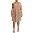 thumbnail image 1 of Terra & Sky Women's Plus Size Smocked Sun Dress, 1 of 5