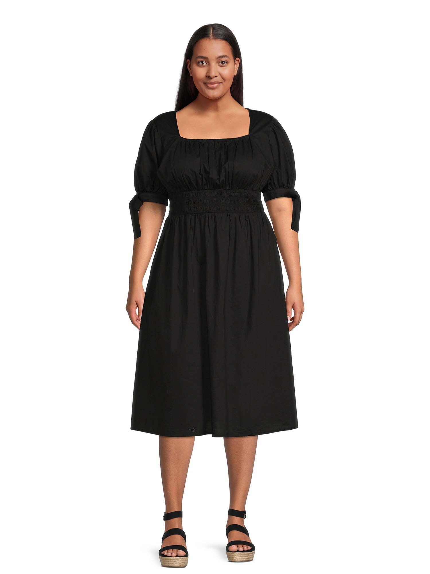 Terra & Sky Women's Plus Size Smocked Waist Dress - Walmart.com
