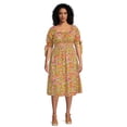thumbnail image 1 of Terra & Sky Women's Plus Size Smocked Waist Dress, 1 of 5