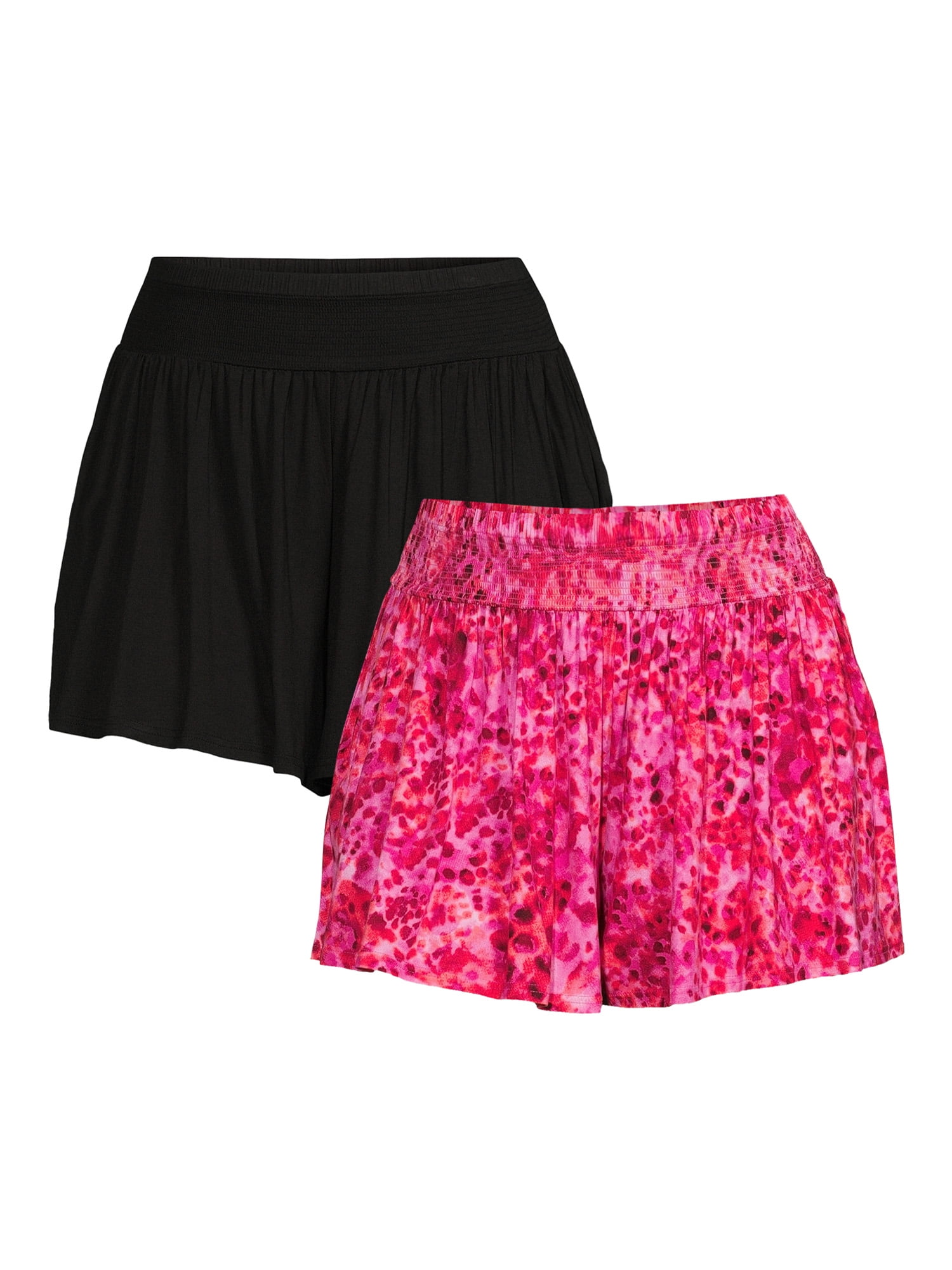 Terra Sky Plus Size Knit Shorts 2 Pack Smocked Waist in Bahrain at BHD 28 Rating 5