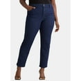 thumbnail image 1 of Terra & Sky Women's Plus Size Straight Jeans, Sizes 16WP-28W, 1 of 5