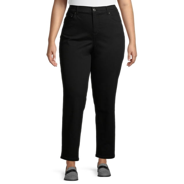 Terra & Sky Women's Plus Size Straight Leg Jeans - Walmart.com