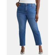 Terra & Sky Women's Plus Size Straight Leg Skinny Jeans