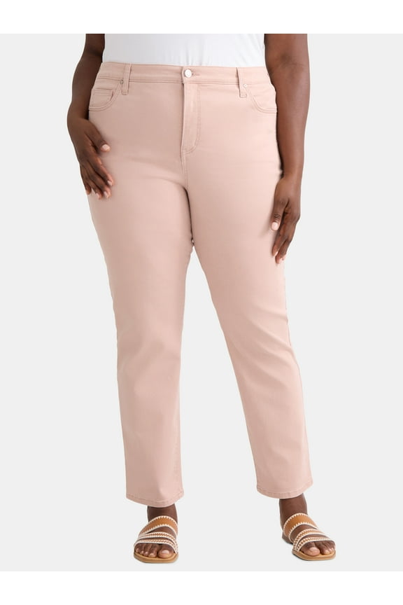 Women's Plus Size Straight Leg Skinny Jeans