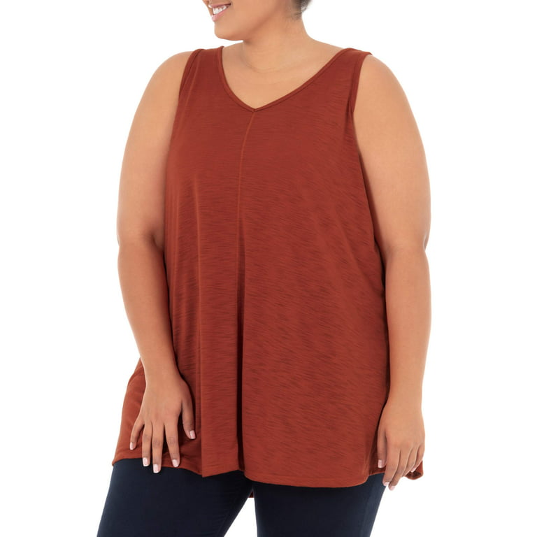 Terra & Sky Women's Plus Size Strappy Back tank - Walmart.com