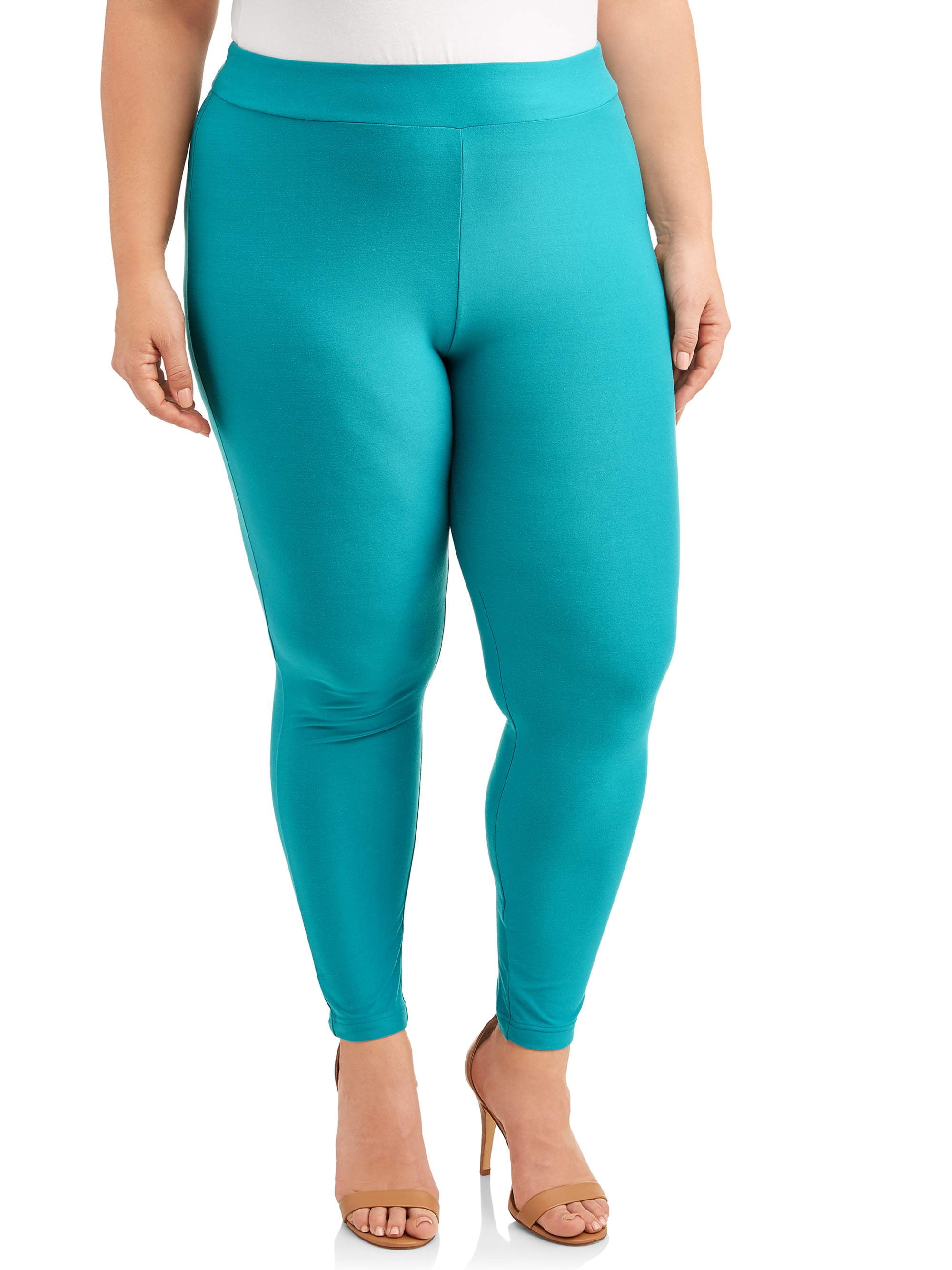 Terra & Sky Women's Plus Size Sueded Full Length Legging 