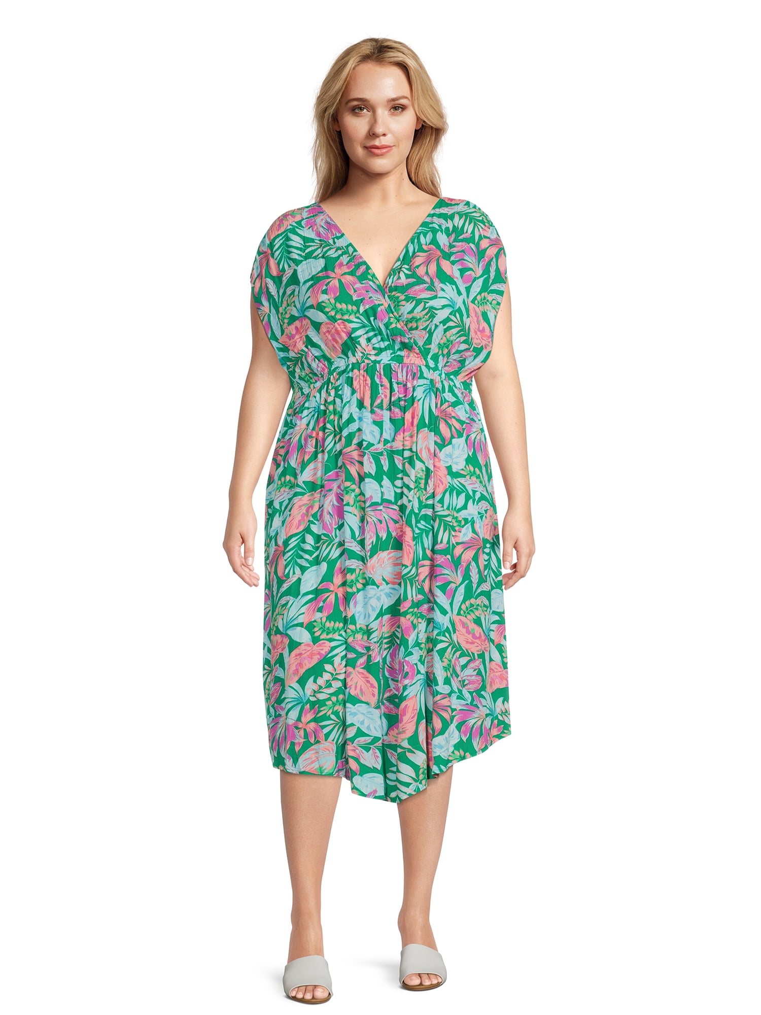 Terra & Sky Women's Plus Size Surplus Dress - Walmart.com