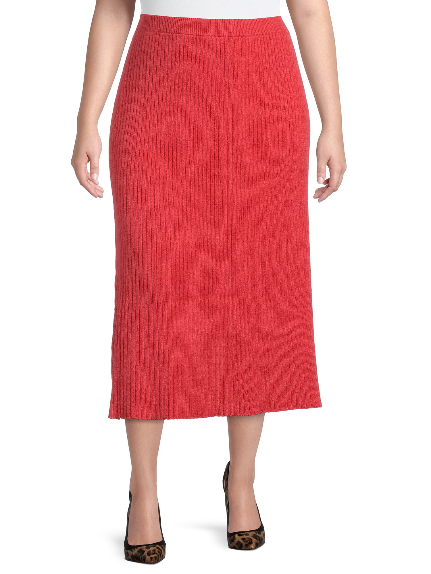 Terra Sky Women's Plus Size Sweater Skirt