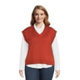 thumbnail image 1 of Terra & Sky Women's Plus Size Sweater Vest, 1 of 5