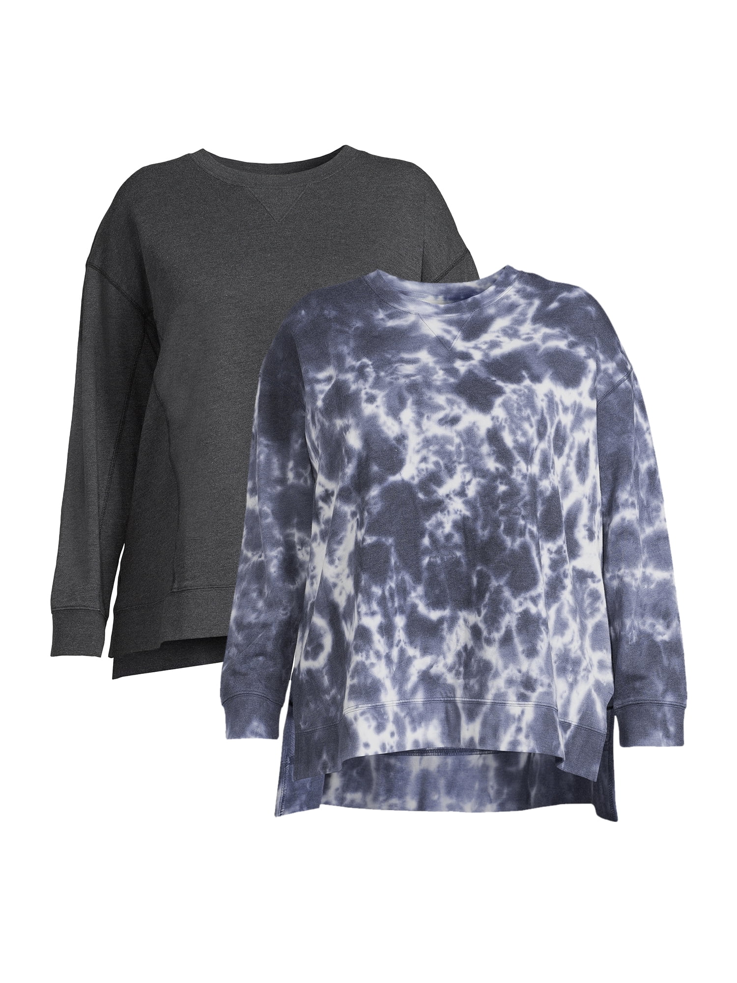 Terra Sky Women s Plus Size Sweatshirt 2 Pack Walmart