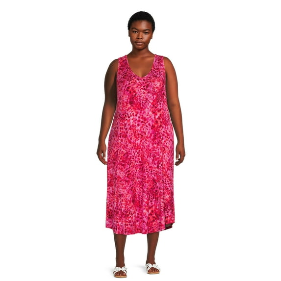 Terra & Sky Women's Plus Size Swing Tank Dress