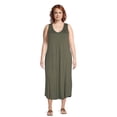 thumbnail image 1 of Terra & Sky Women's Plus Size Swing Tank Dress, 1 of 6