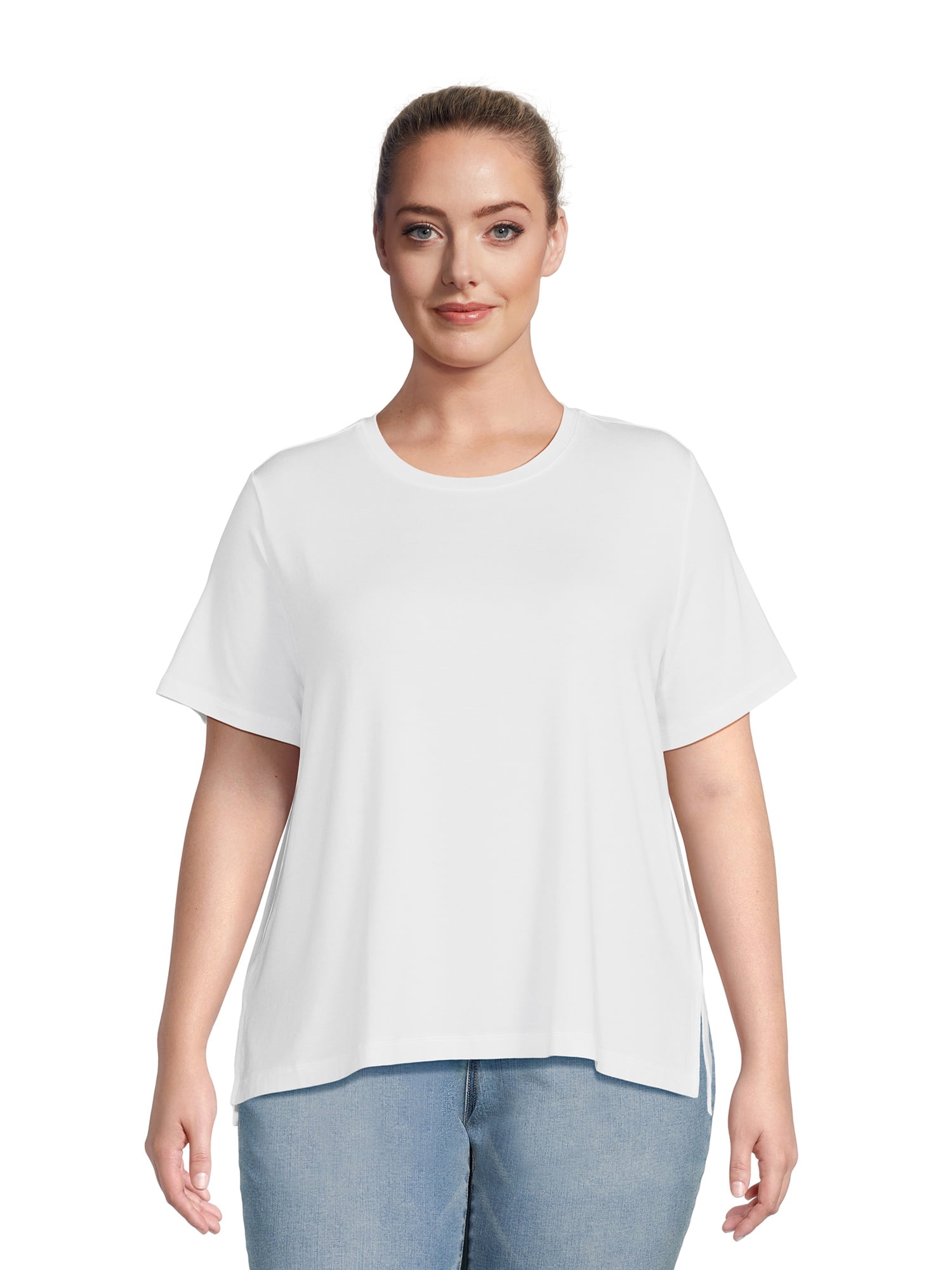 Terra & Sky Women's Plus Size TShirt with Short Sleeves