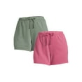 thumbnail image 1 of Terra & Sky Women’s Plus Size Terry Cloth Shorts, 5” Inseam, 2-Pack, 1 of 6