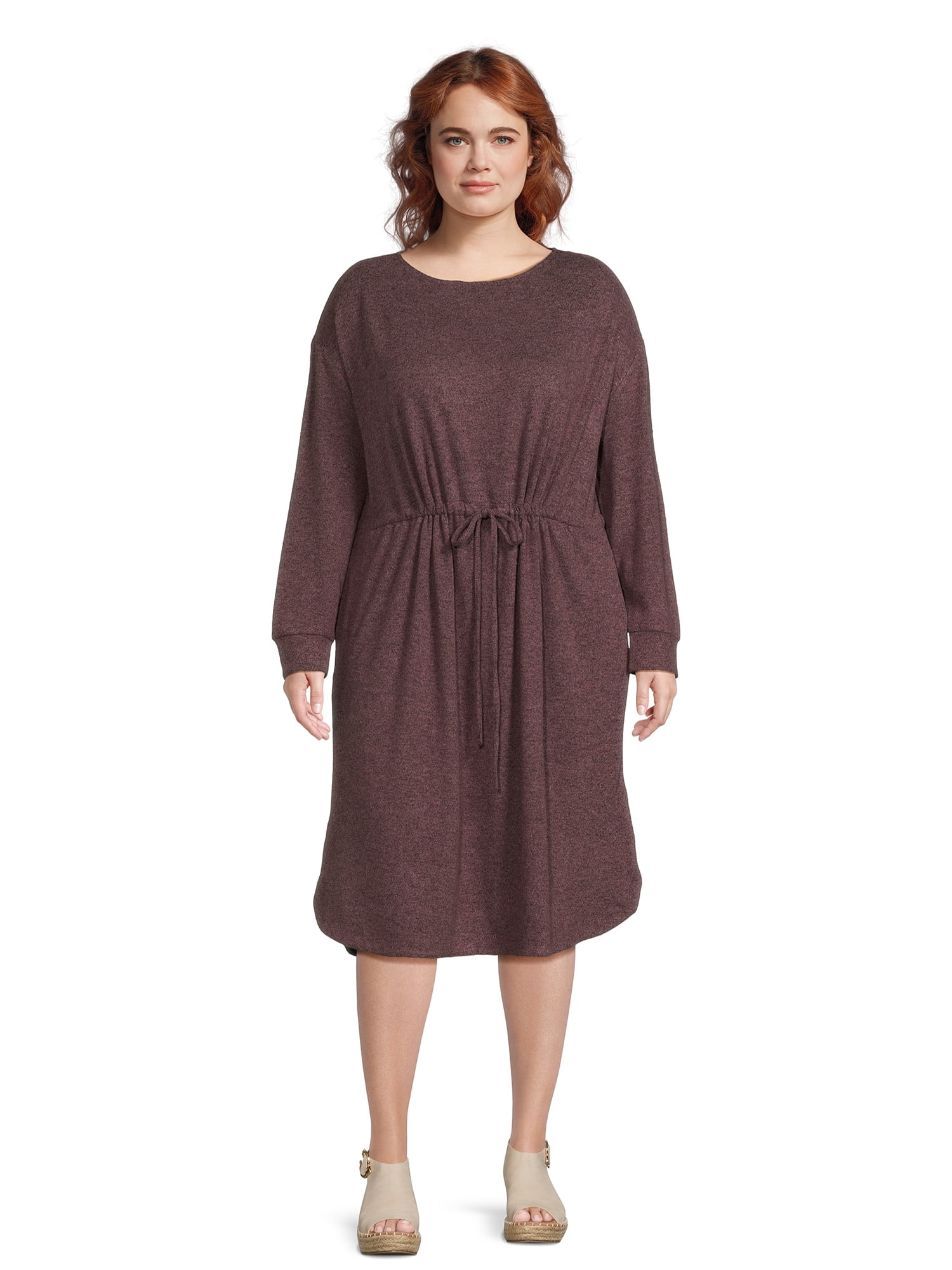 Star Vixen Women's Plus-Size Tie-Front Knit Shrug Sweater (Mustard/Black, 1X) - Lightweight Stretch Hacci Knit