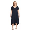 thumbnail image 1 of Terra & Sky Women's Plus Size Tiered Knit Maxi Dress, 1 of 5