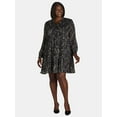 thumbnail image 1 of Terra & Sky Women's Plus Size Tiered Mini Dress, Sizes 0X-5X, 1 of 5