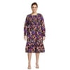Actual Color: FALL FLOWER-VIOLET MULBERRY, Clothing Size: 4X