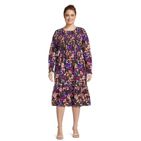 Actual Color: FALL FLOWER-VIOLET MULBERRY, Clothing Size: 4X
