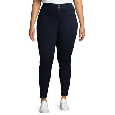 Terra & Sky Women's Plus Size Tummy Control Jeggings