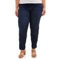 thumbnail image 1 of Terra & Sky Women's Plus Size Tummy Control Pull On 4 Pocket Jean with Stretch, 1 of 5