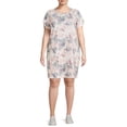 thumbnail image 1 of Terra & Sky Women's Plus Size Twisted T-Shirt Dress, 1 of 6