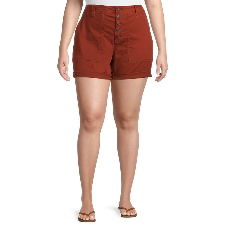 Plus size shorts walmart cheap