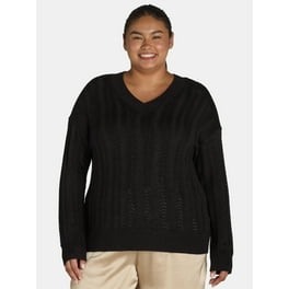 Terra Sky Plus Size Quarter Zip Sweater