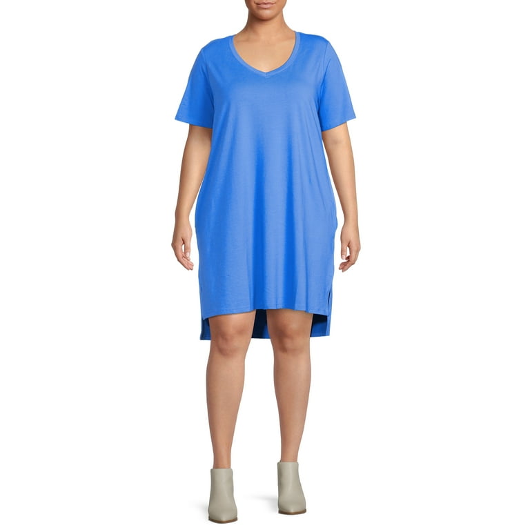 Walmart t shirt clearance dress plus size