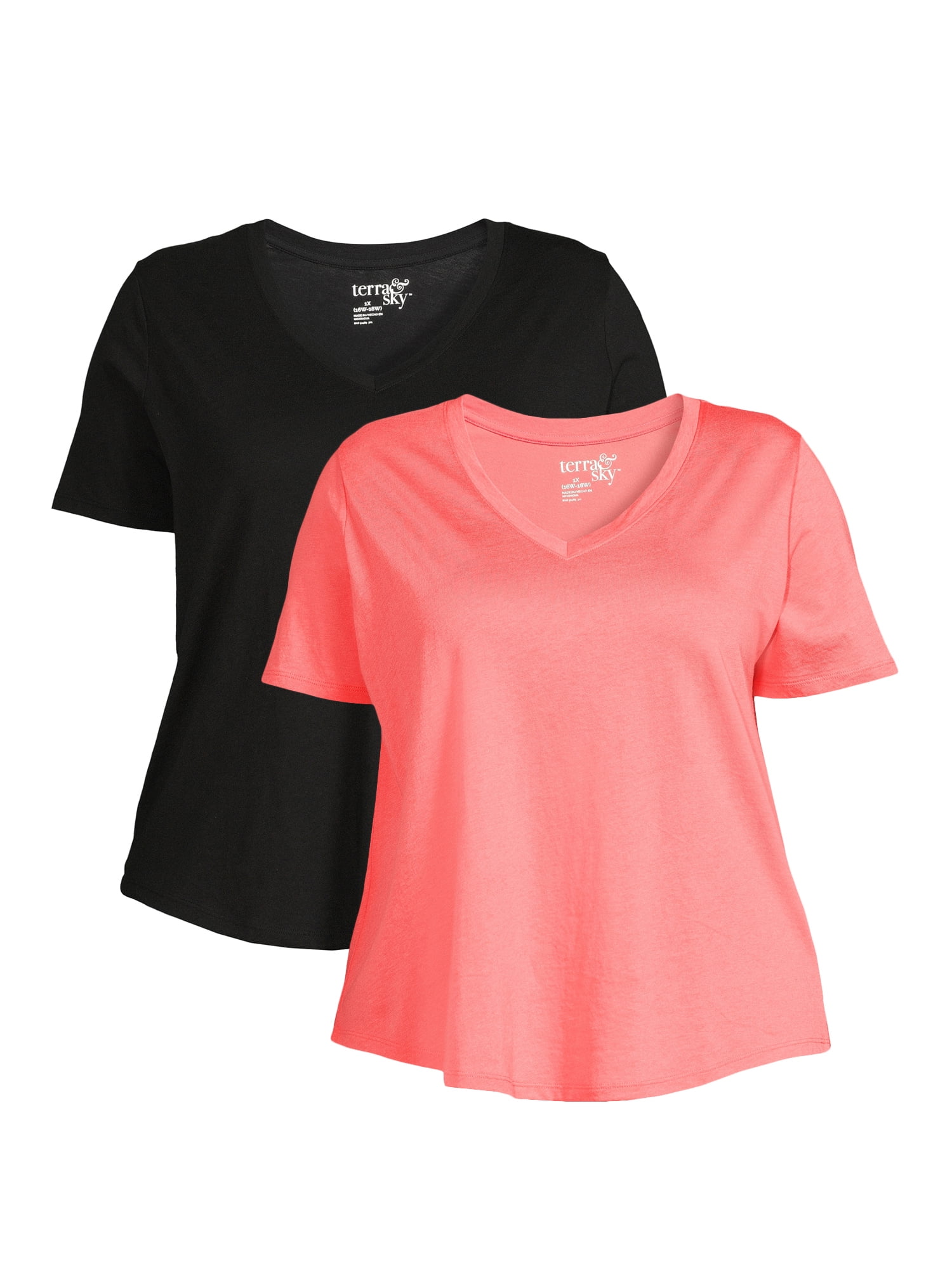 Terra & Sky Cotton T-shirts for Women