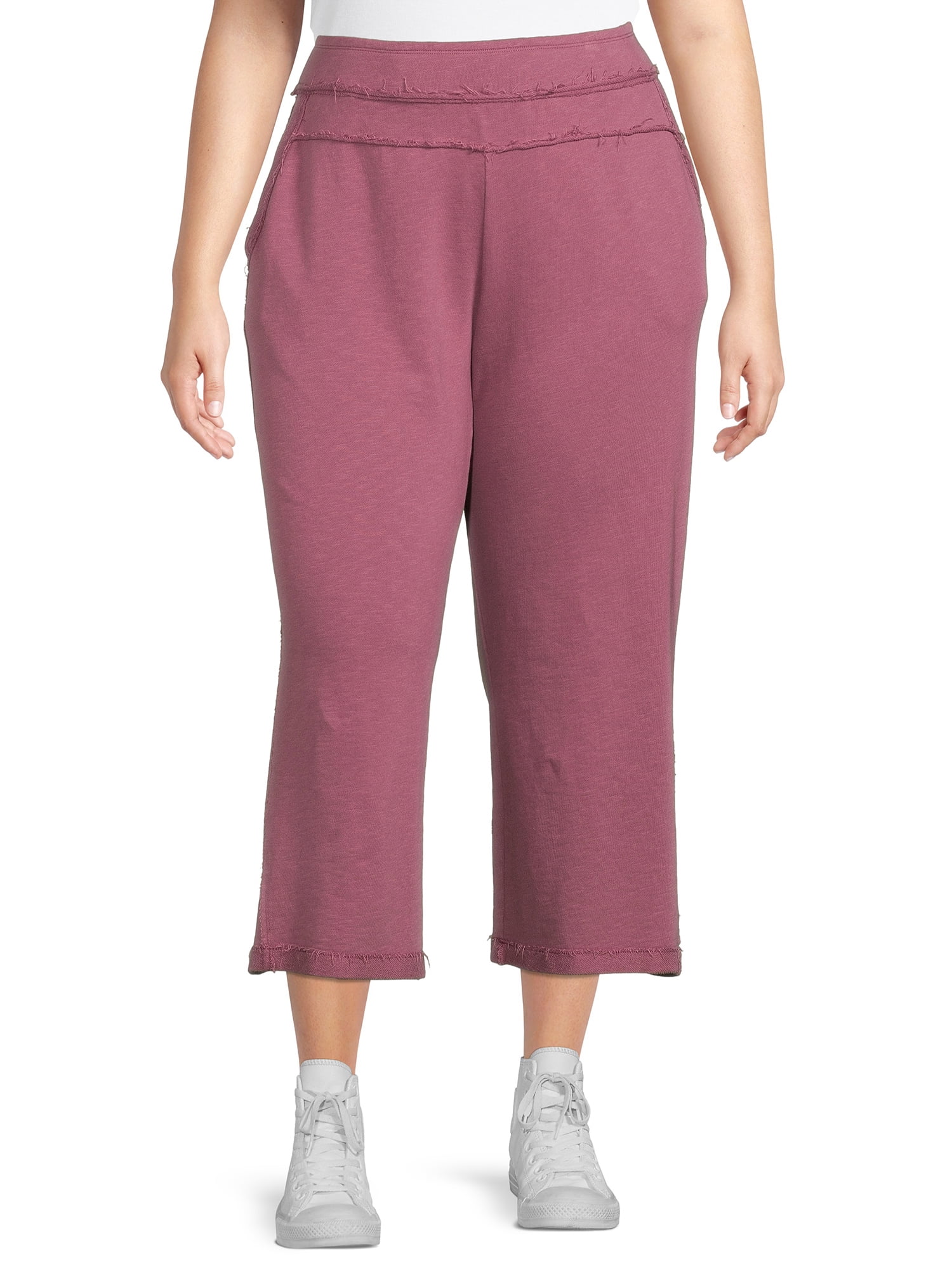 Terra & Sky Women's Plus Size Knit Pants 