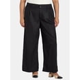 thumbnail image 1 of Terra & Sky Women's Plus Size Wide Leg Pants, 30" Inseam, Sizes 0X-5X, 1 of 5